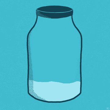 cartoon of a water jug being filled