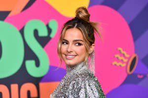 Addison Rae on the red carpet for the Kids Choice Awards in March 2021