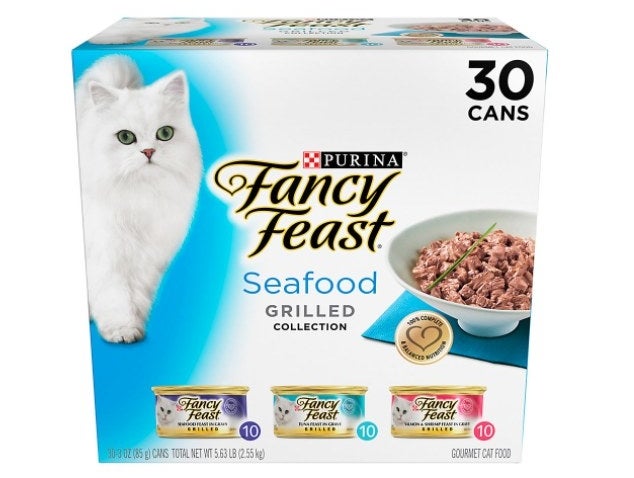 The Fancy Feast variety pack in three flavors