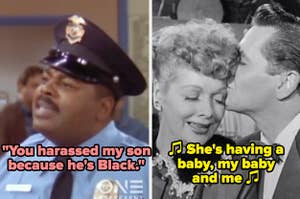 Carl from "Family Matters; Lucy and Ricky from "I Love Lucy"