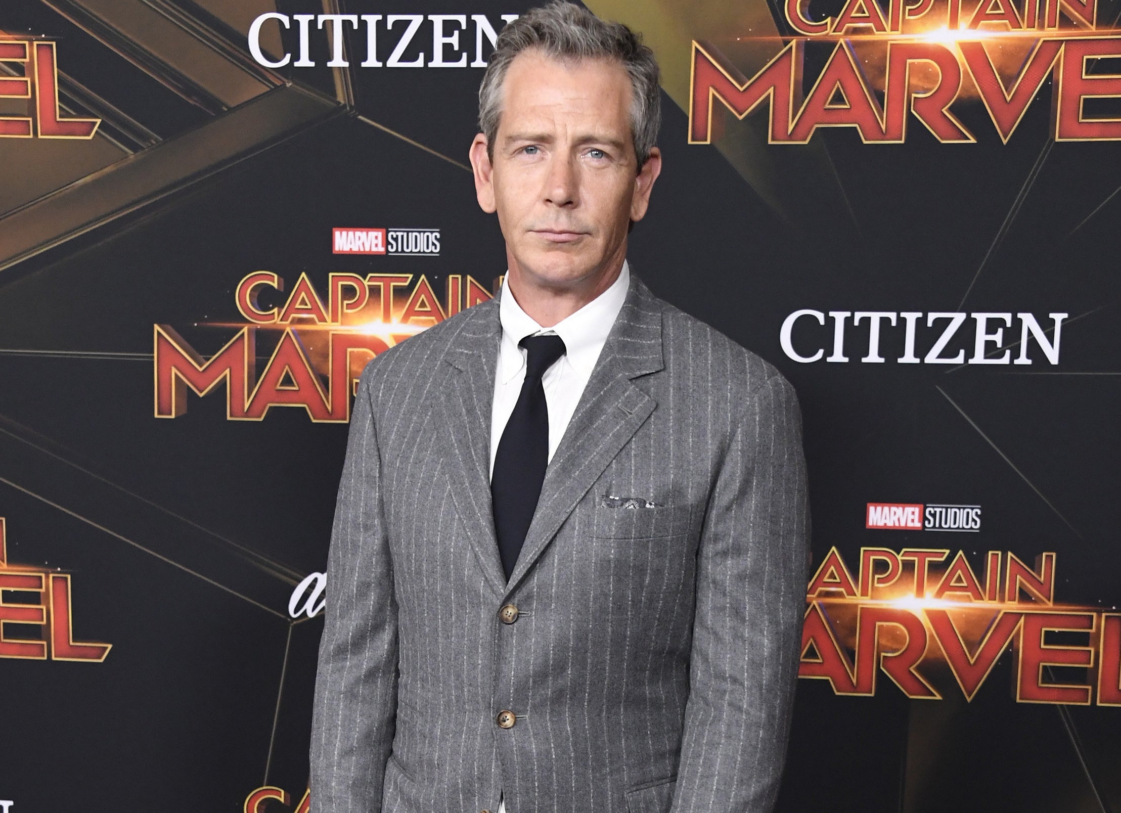 Ben Mendelsohn wears a suit to the Captain Marvel premiere