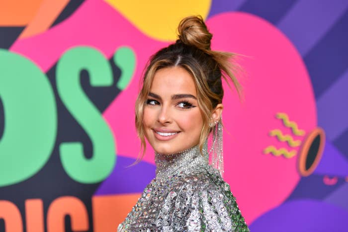 Addison Rae on the red carpet for the Kids Choice Awards in March 2021
