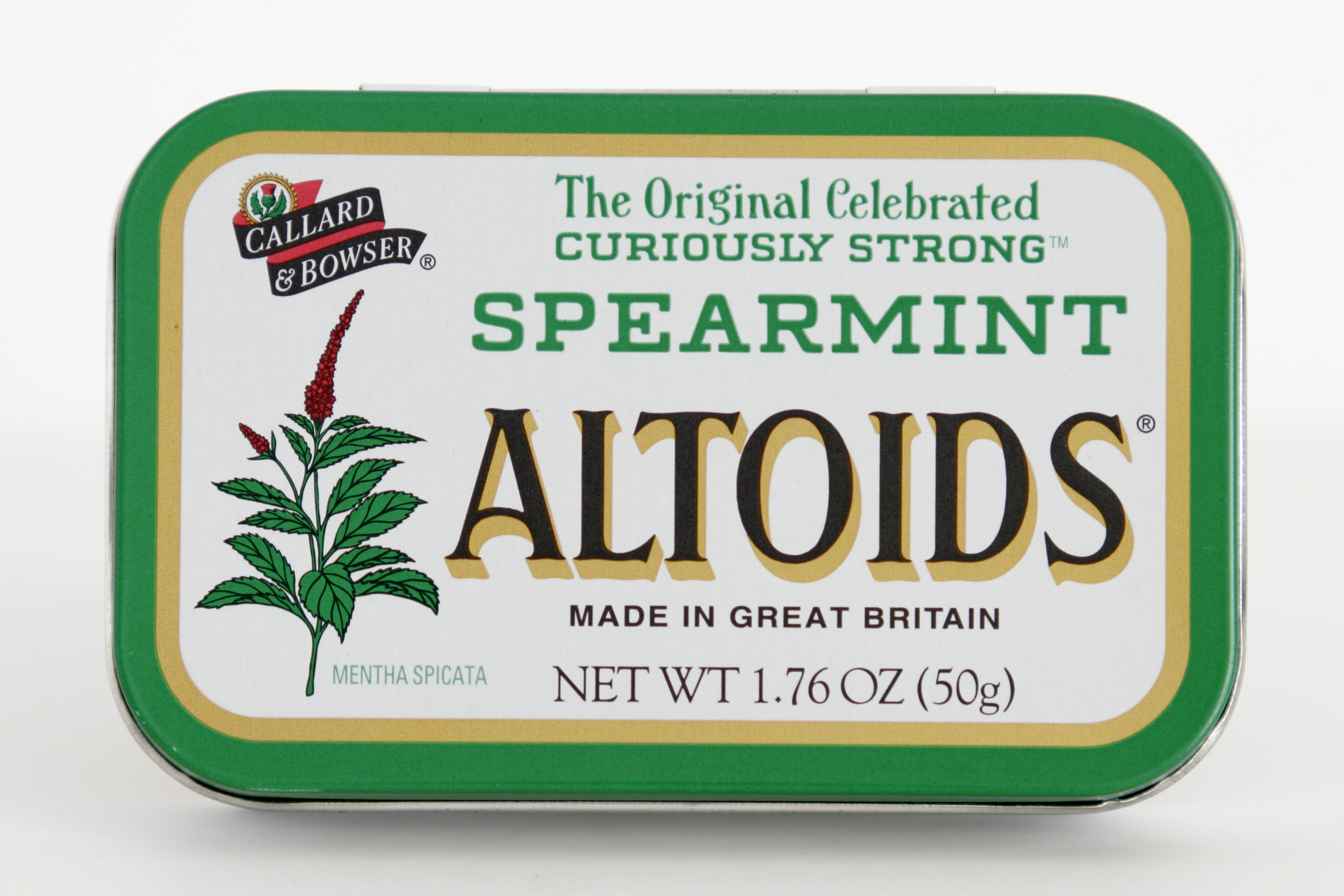 Tin can of spearmint Altoids