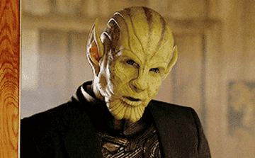 A clip of a Skrull from a Marvel film