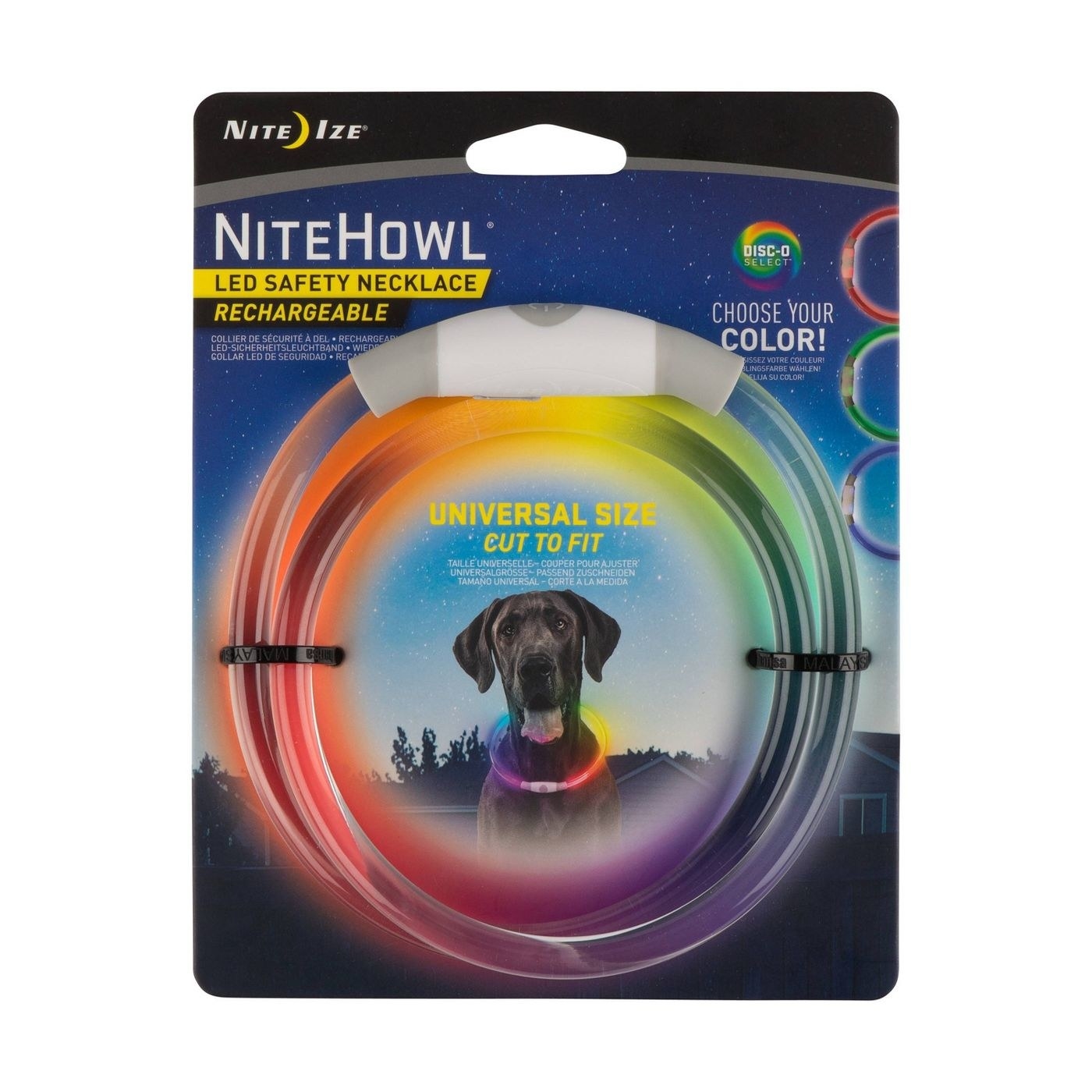 LED safety dog collar