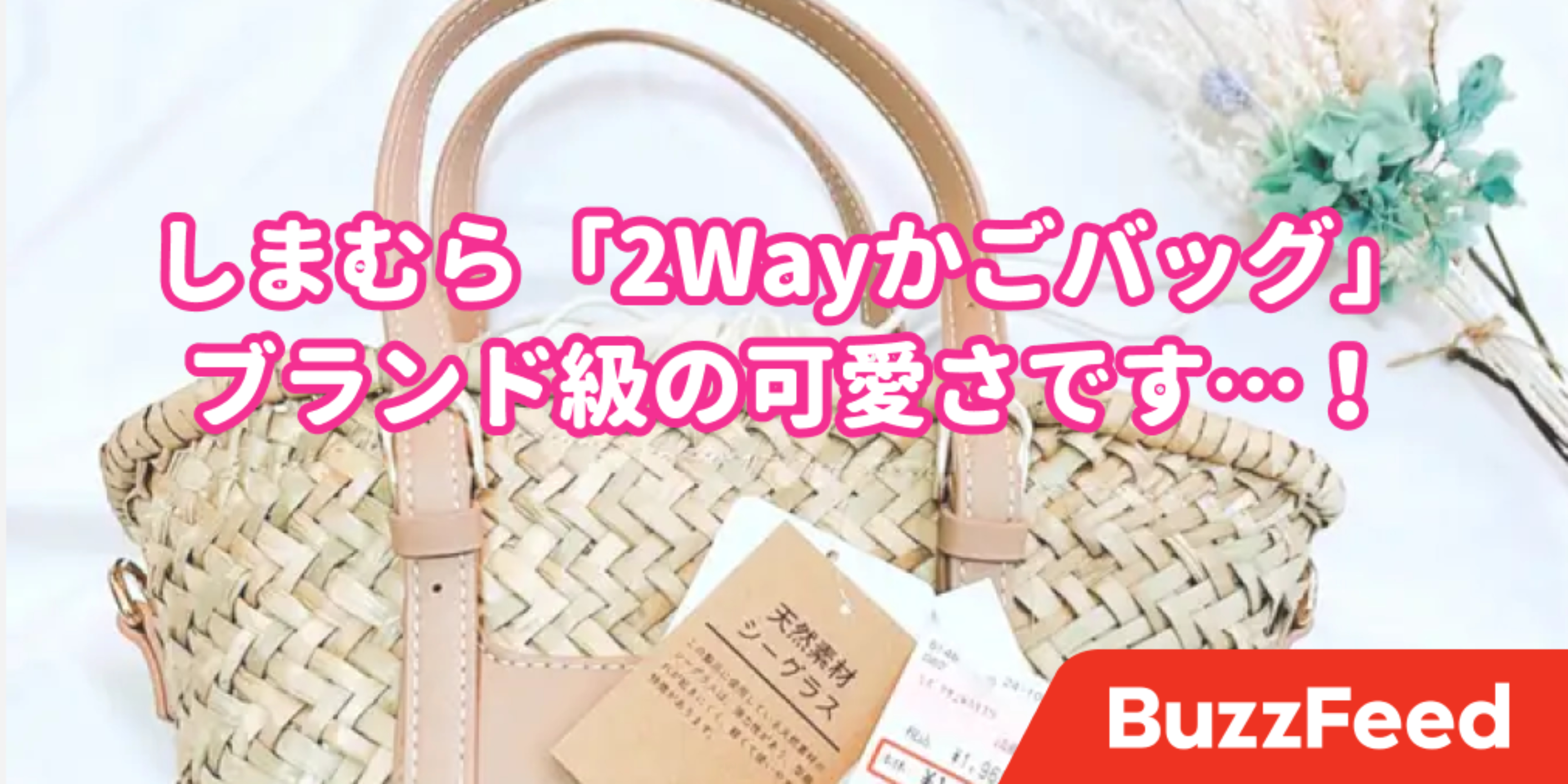 これで00円しないの しまむらの 新作かごバッグ がブランド級の可愛さ