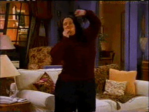 Monica dancing.