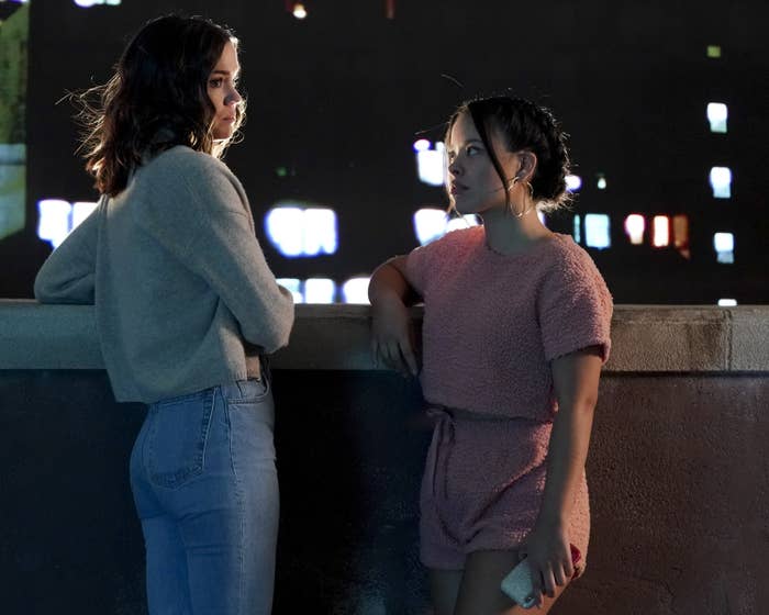 Callie and Mariana in a scene from good trouble