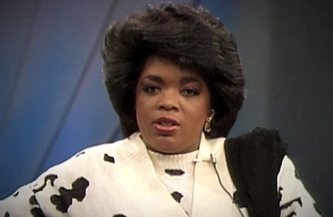 Oprah staring at the camera