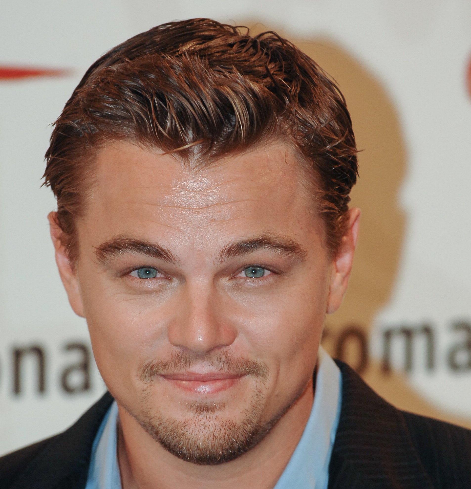 Close-up of Leonardo DiCaprio 