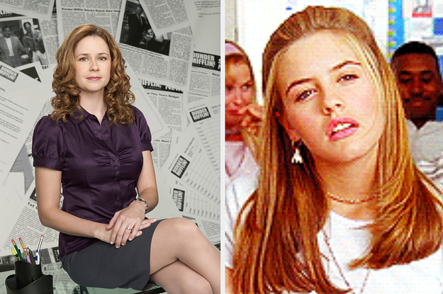 Jenna Fischer as Pam Beesley, Alicia Silverstone in Clueless