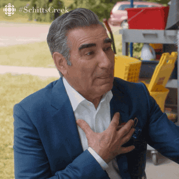 A gif of Eugene Levy from Schitt&#x27;s Creek saying what a great idea!