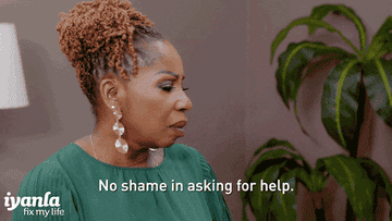  Iyanla Vanzant saying &quot;No shame in asking for help&quot; on Iyanla: Fix My Life