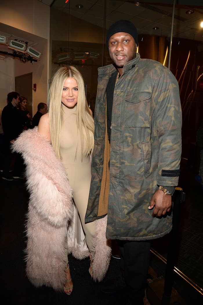 Kardashian and Odom at Kanye West&#x27;s Yeezy Season 3 event in 2016