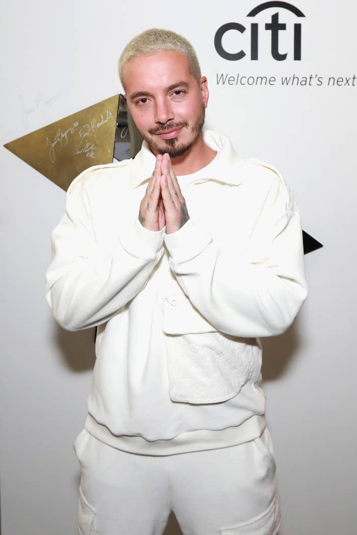 J Balvin at Sir Lucian Grainge&#x27;s Artist Showcase in 2019