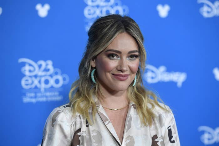 Hilary Duff at the D23 Disney Plus Showcase in 2019