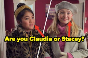 Momona Tamada as Claudia Kishi and Shay Rudolph as Stacey McGill in the show "The Baby-Sitters Club."