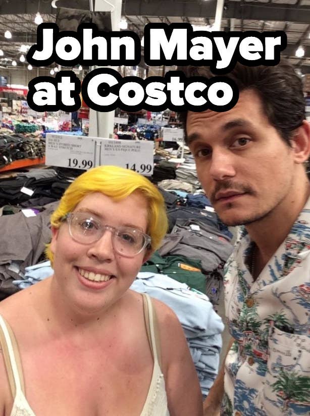 john mayer selfie at costco