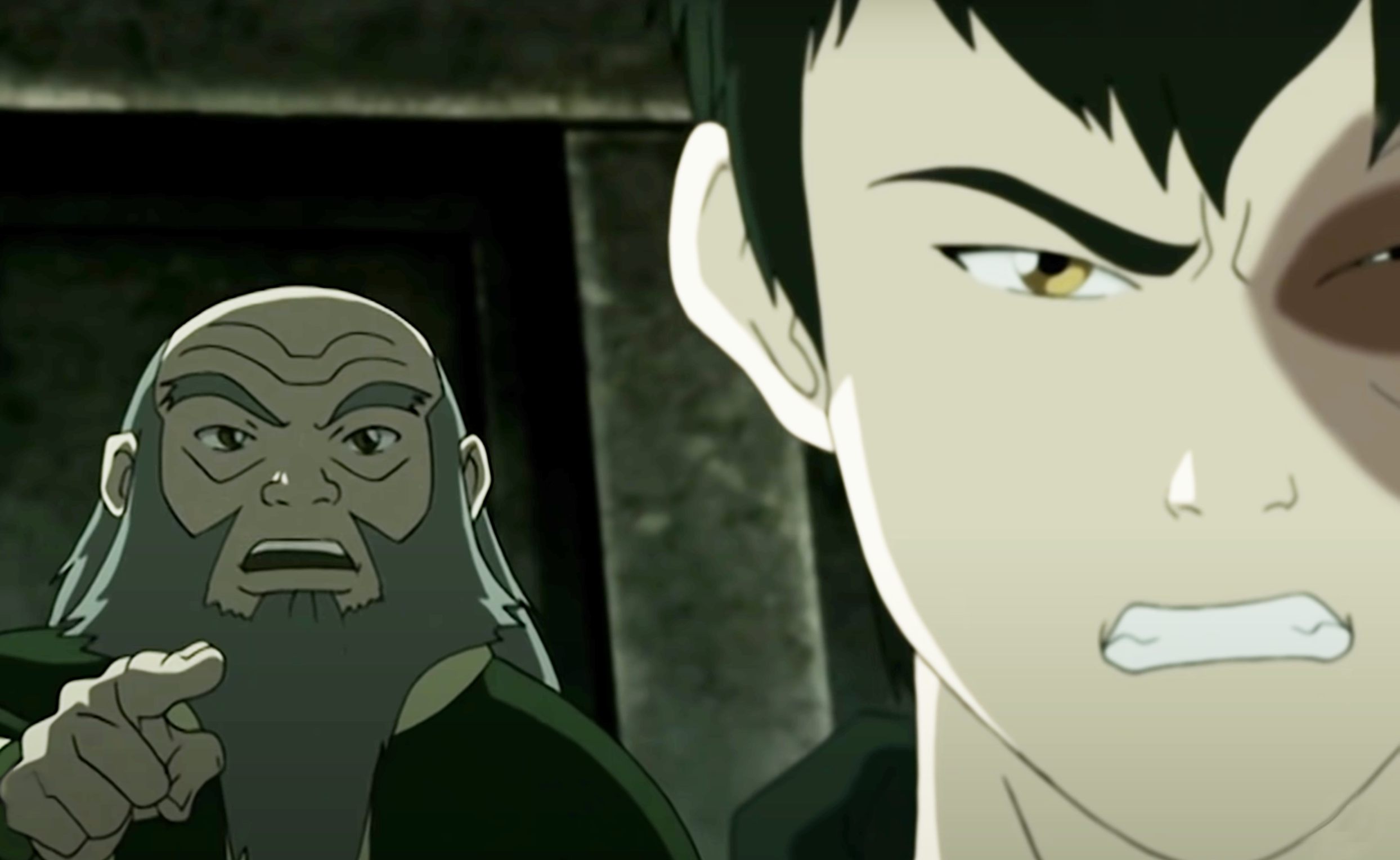 Iroh speaking with tough love to Zuko who is planning on doing something he feels pressured to do