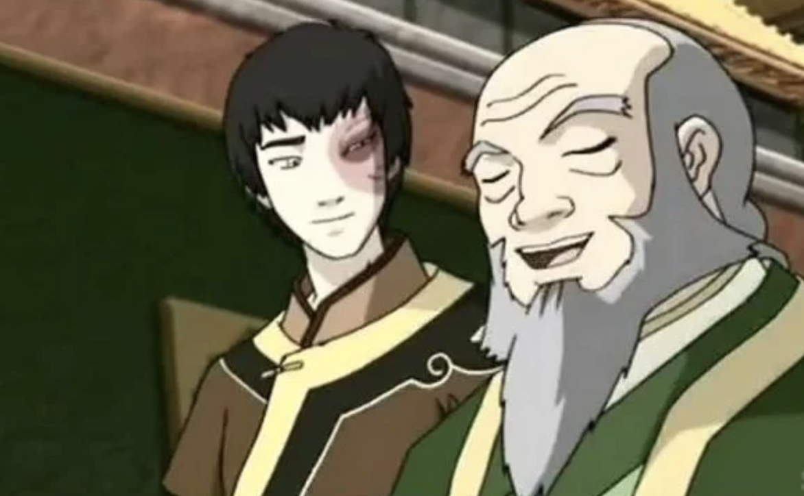 Iroh imparting this piece of wisdom to zuko as they walk through a city