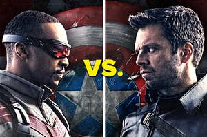 Winter Soldier and Falcon facing off and you can only pick one
