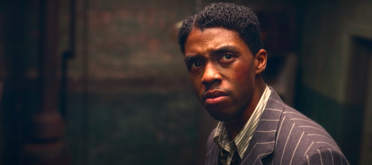 Chadwick Boseman looking mad in &quot;Ma Rainey&#x27;s Black Bottom&quot;