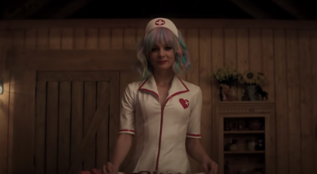 Carey Mulligan dressed as a &quot;hot&quot; nurse