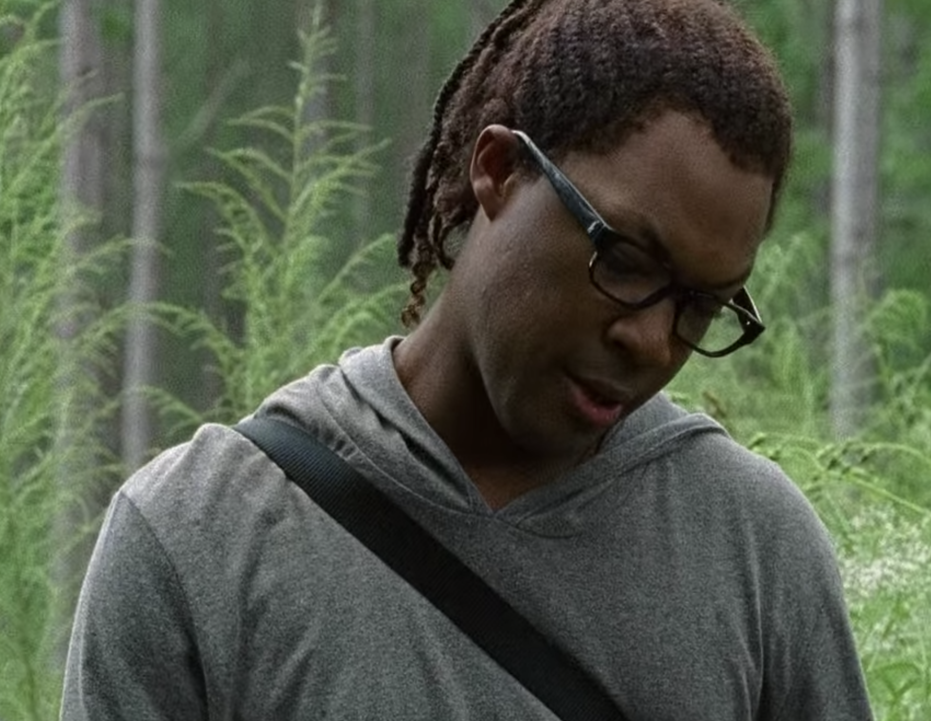 Corey Hawkins in a obvious dreadlocks wig