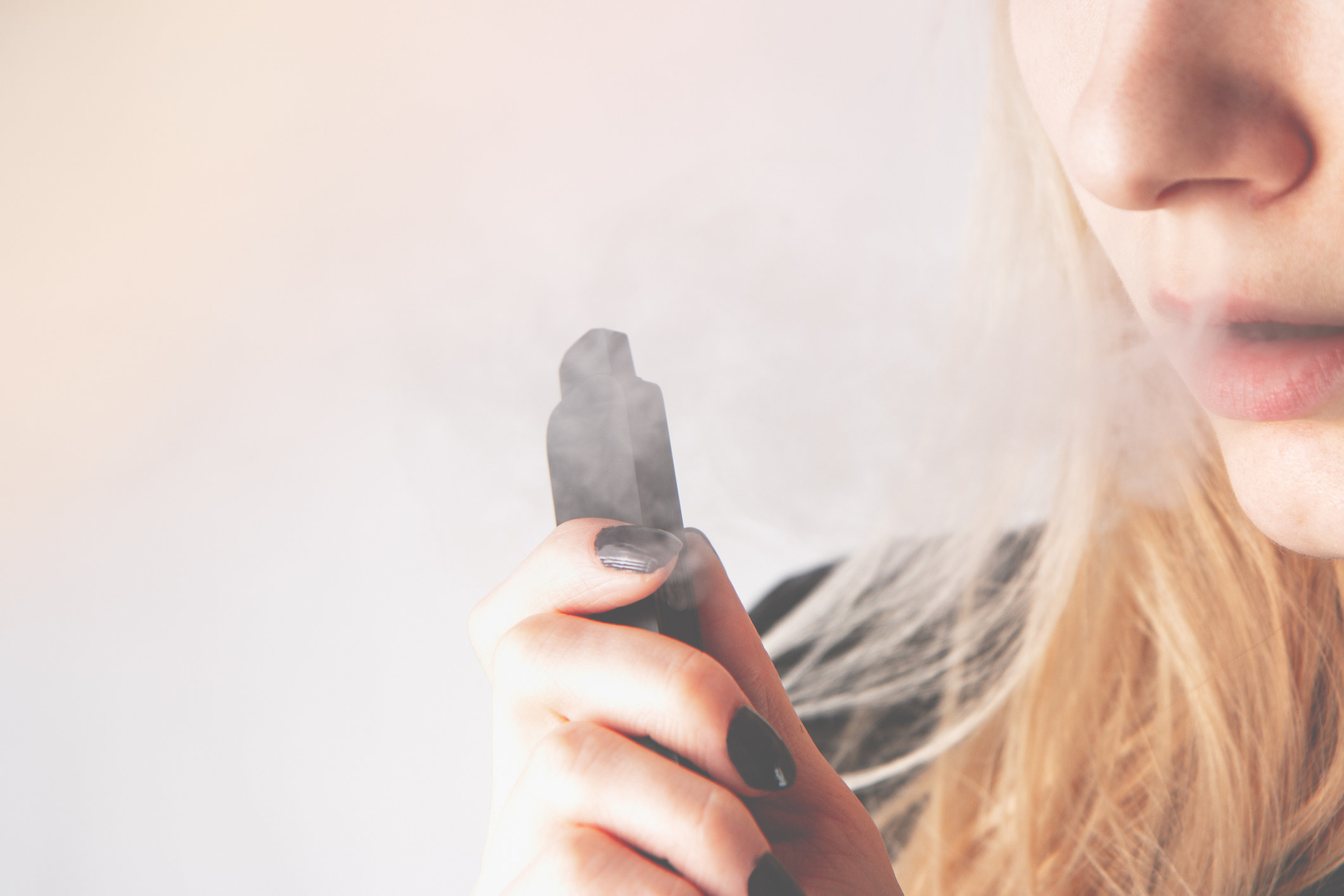 Girl vaping