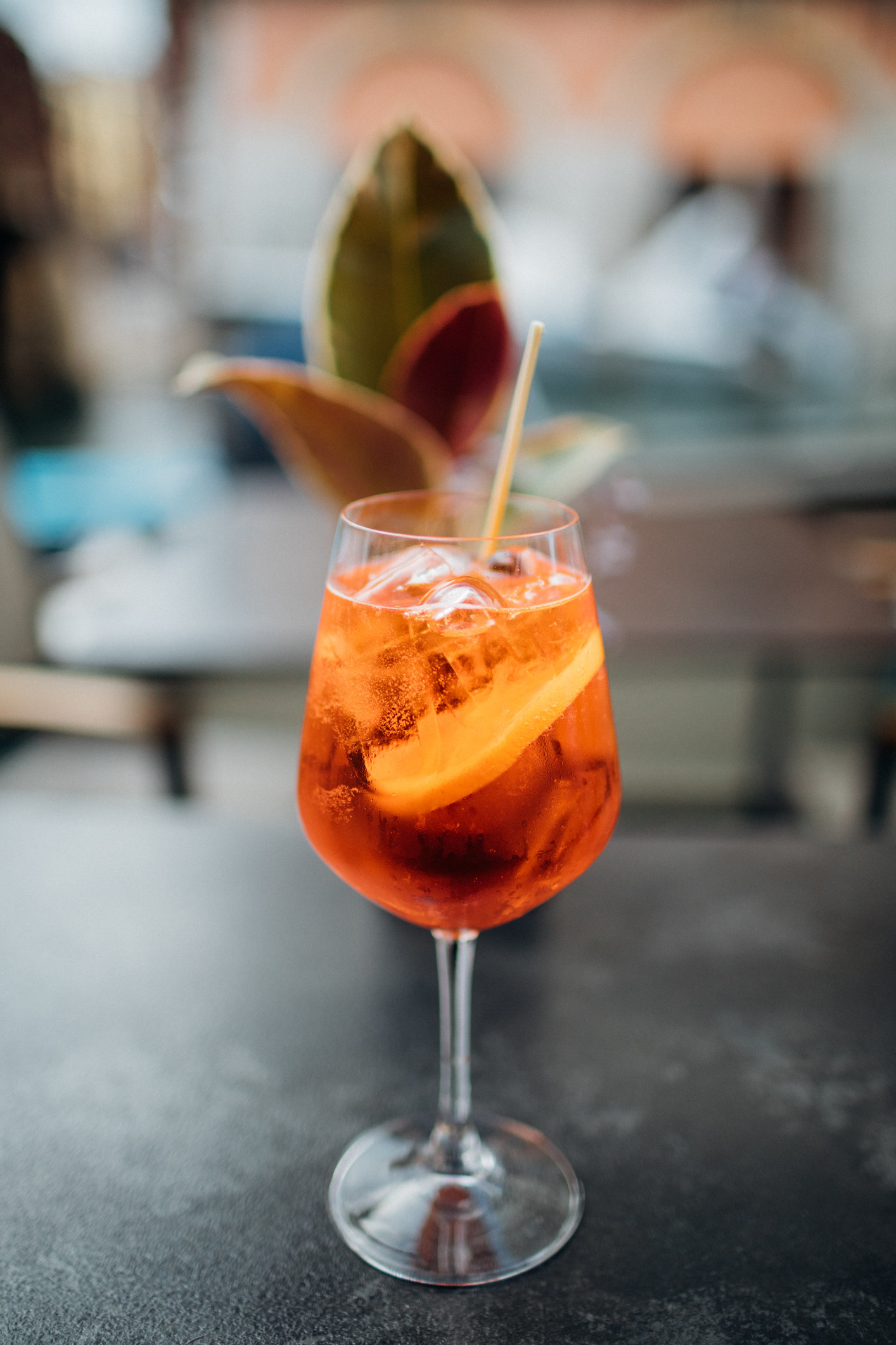 An Aperol Spritz.