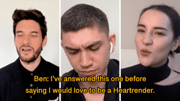 Ben saying, &quot;I&#x27;ve answered this one before saying I would love to be a Heartrender&quot;