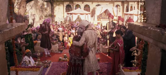 A wedding ceremony in India in &quot;The Second Best Exotic Marigold Hotel&quot;