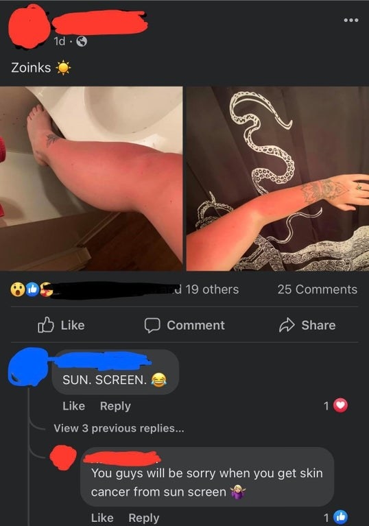 person who says sunscreen is poisonous