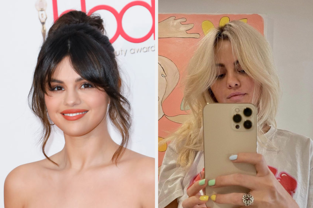 Selena Gomez Debuts New Blonde Hair