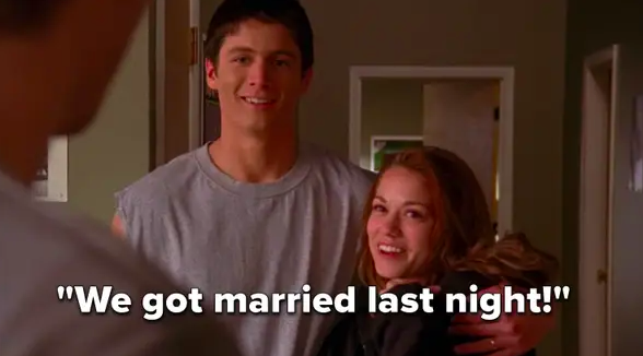 Haley: &quot;We got married last night!&quot;