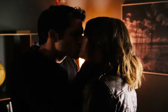 Scott and Malia kiss