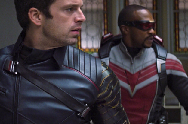 Sebastian Stan and Anthony Mackie in "The Falcon and the Winter Soldier" Episode 4
