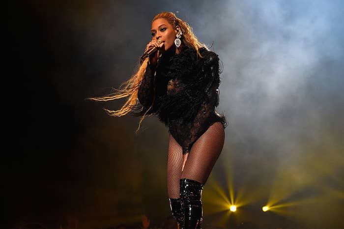 Beyoncé performing on stage