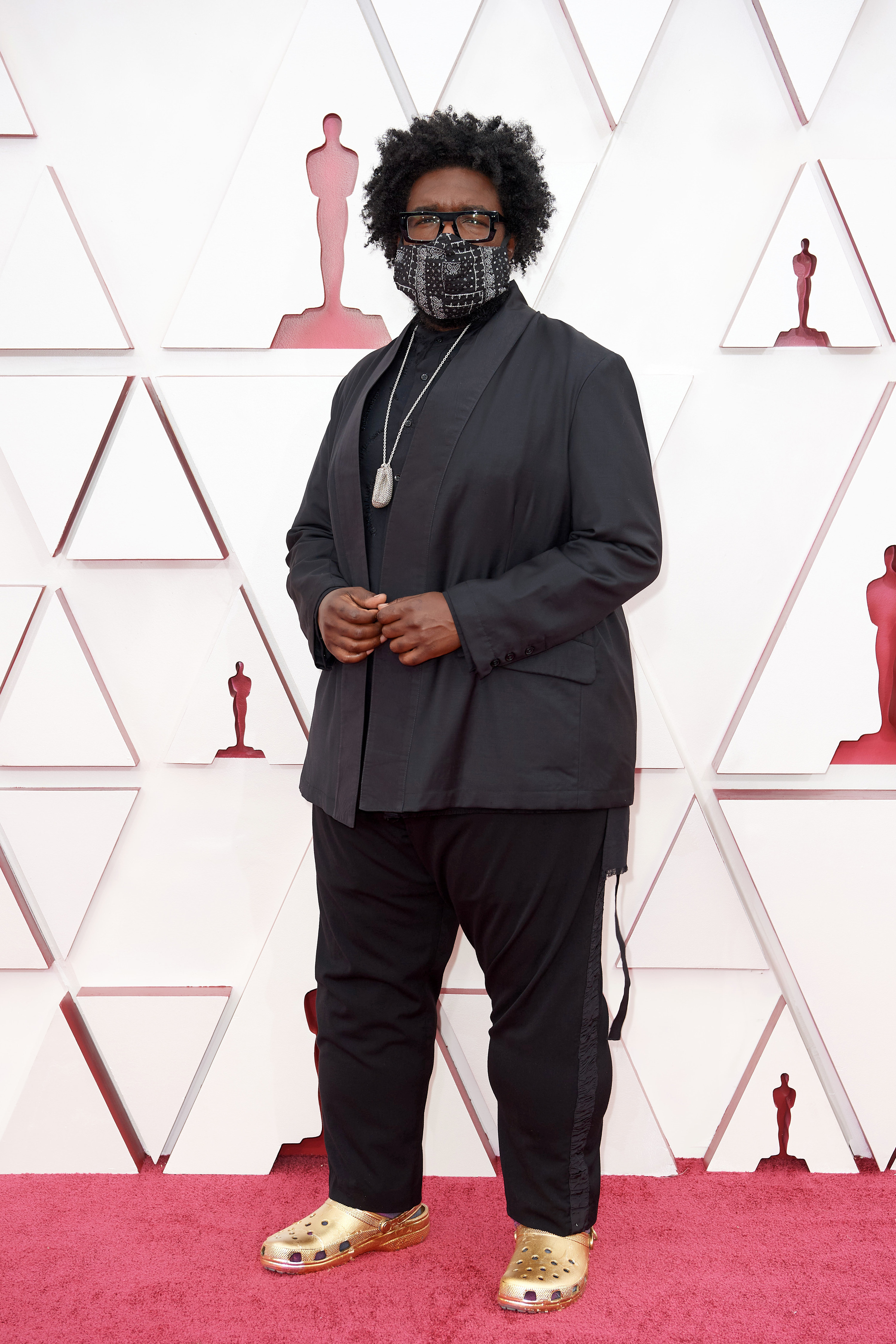 Questlove on the red carpet at the 2020 Oscars