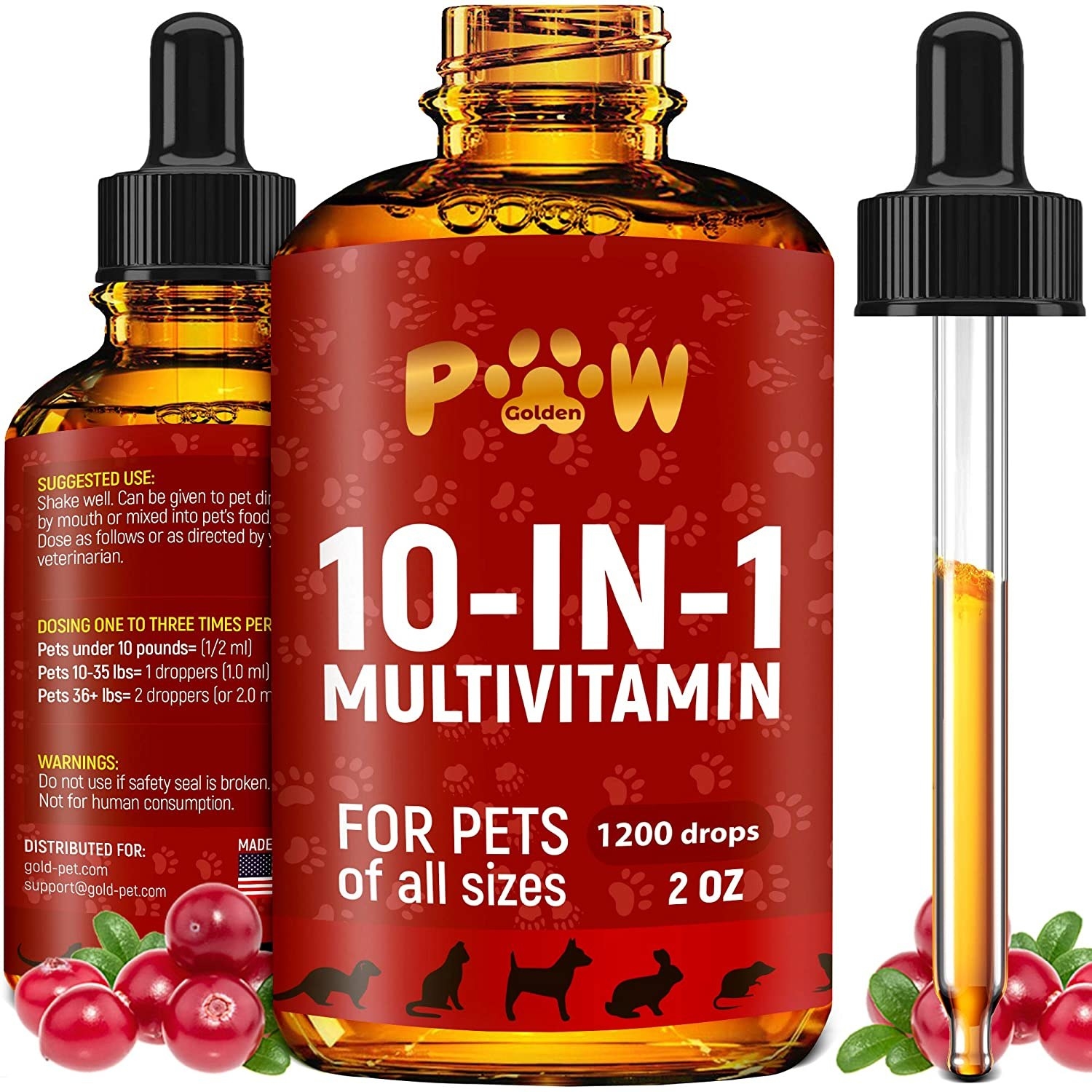 The senior cat and dog cranberry multi-vitamin supplement 