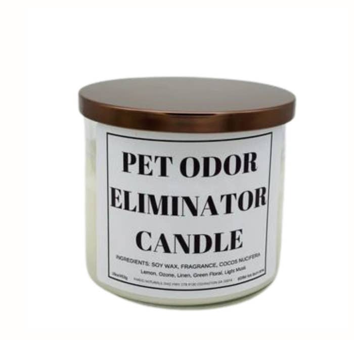 The pet odor eliminator candle