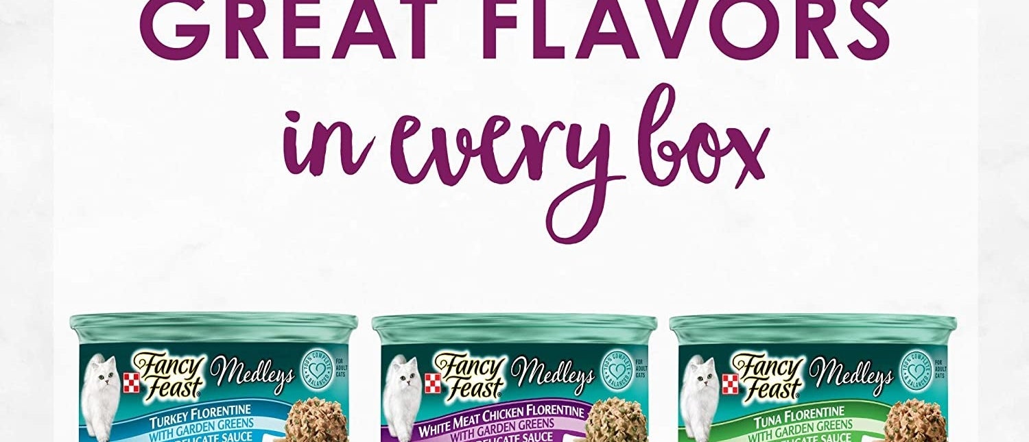 The variety pack of food including turkey florentine, white meat chicken florentine, and tuna florentine 