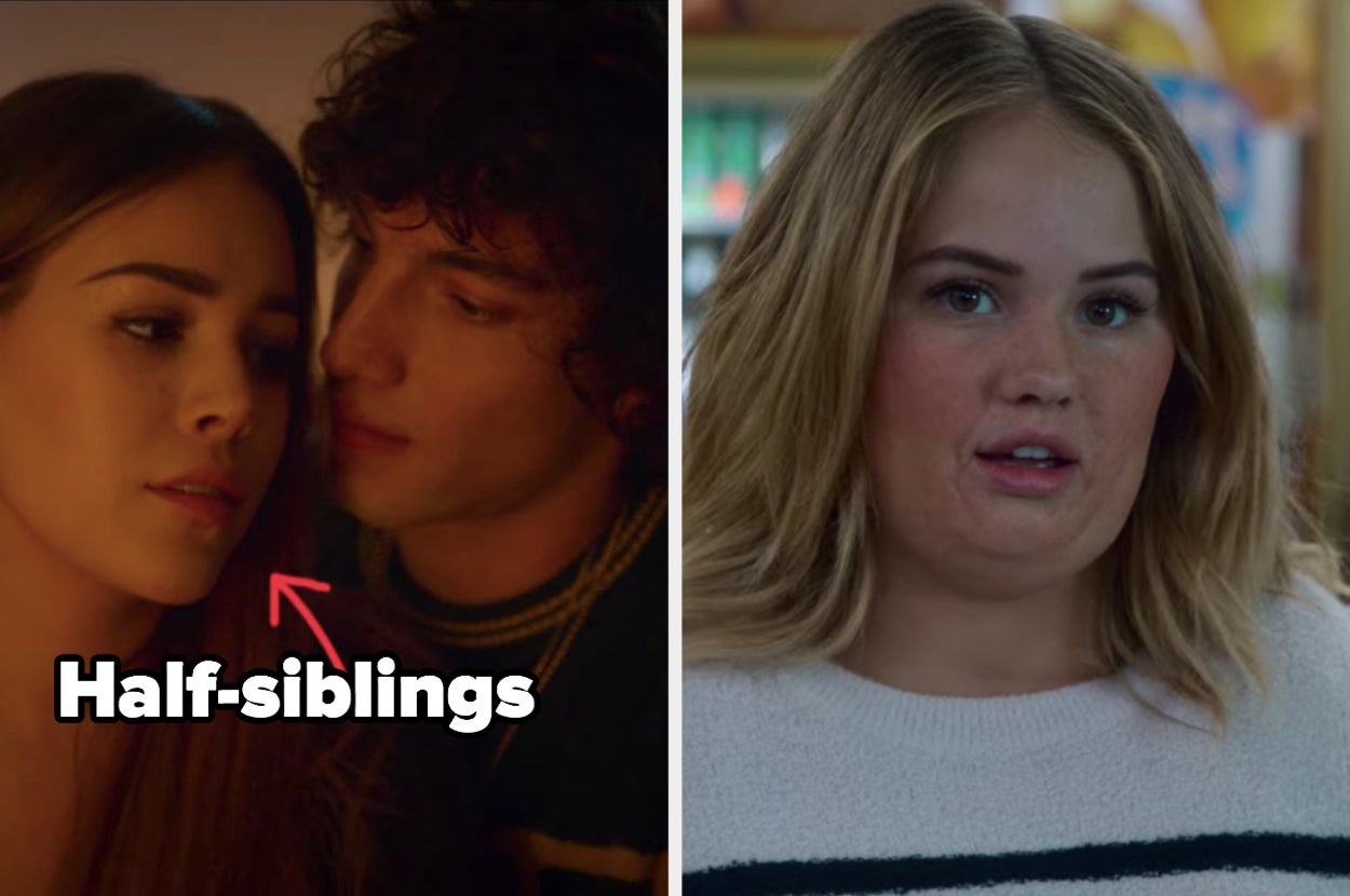 Half-siblings Lu and Valerio having a relationship on "Elite" alongside Debby Ryan in a fat suit on "Insatiable"