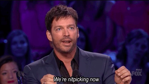 Harry Connick Jr. talking about nitpicking