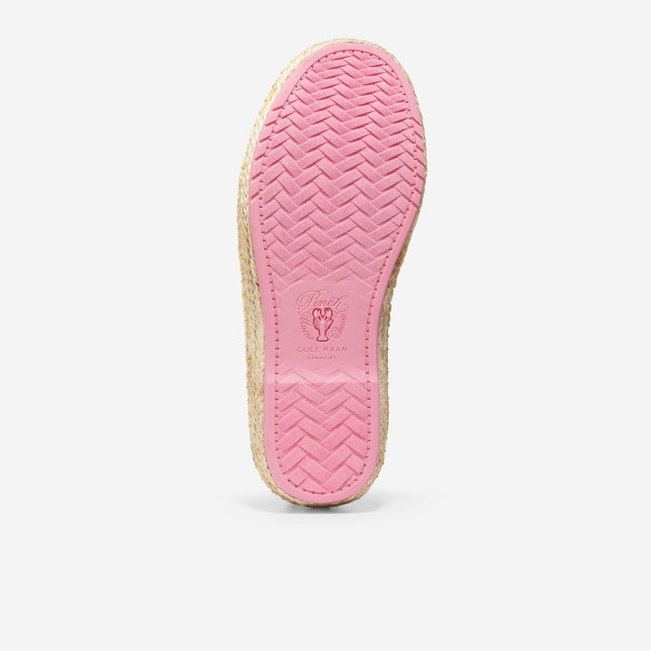The pink sole of the Cloudfeel Espadrille