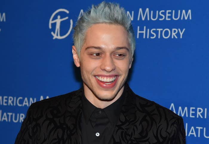 Pete smiles on a red carpet