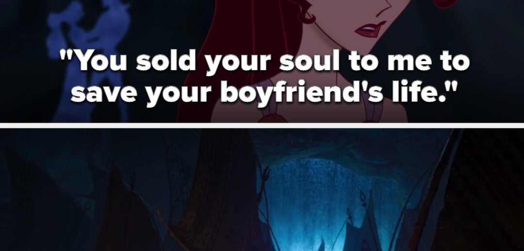 Hades telling Meg she sold her soul to him to save her boyfriend&#x27;s life