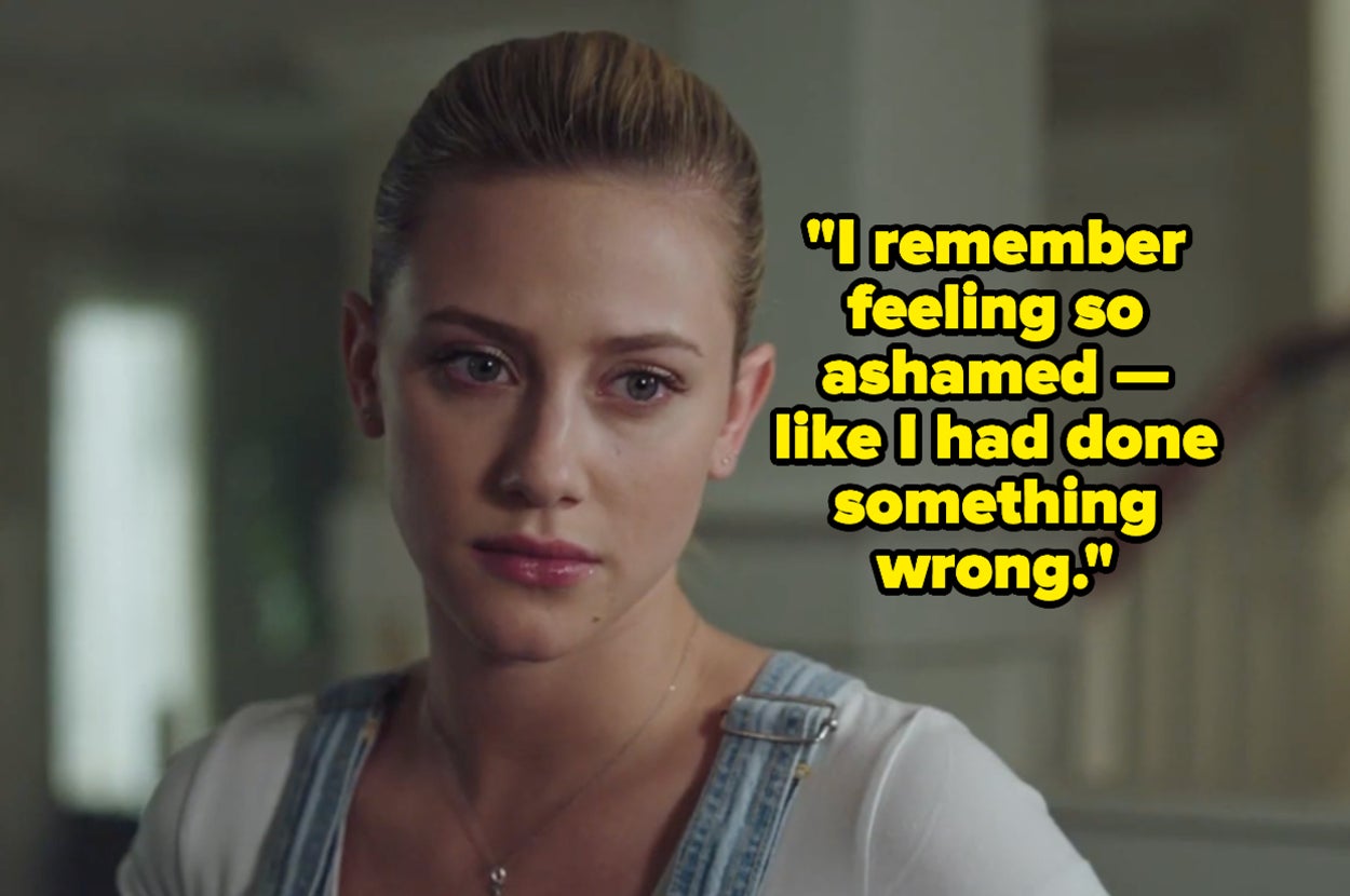 "I remember feeling so ashamed — like I had done something wrong" over somber Lili Reinhart