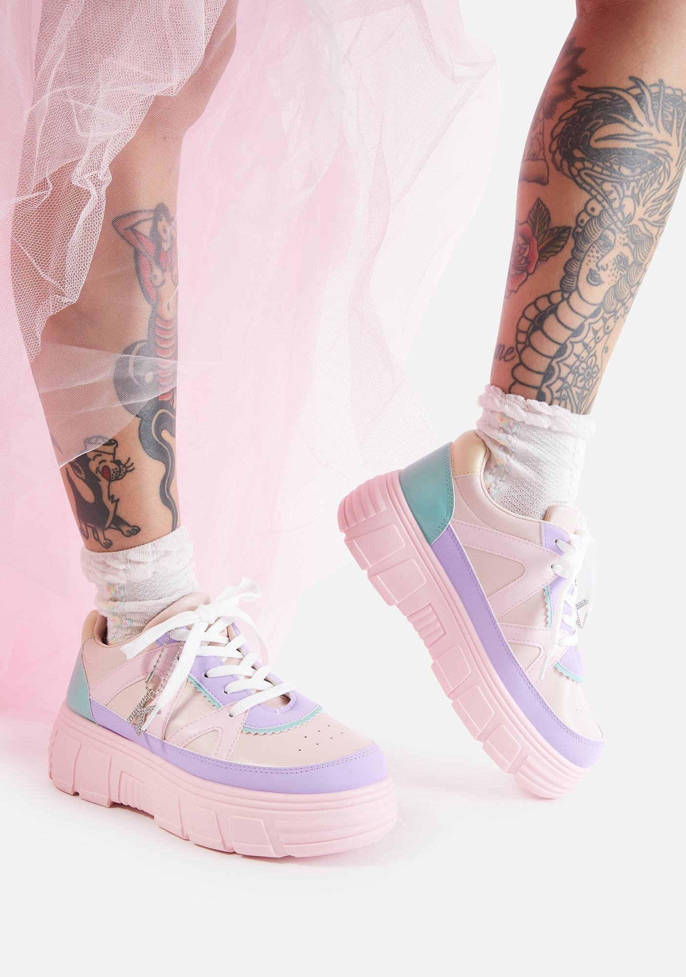 Chunky pastel sneakers 