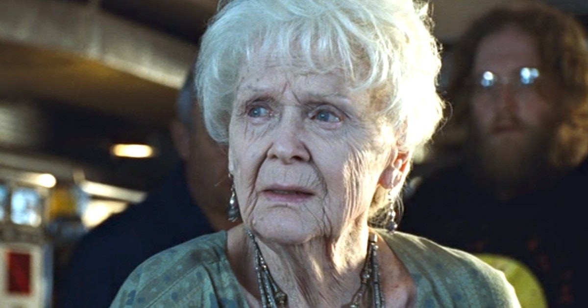 Rose as an elderly woman from the movie Titanic